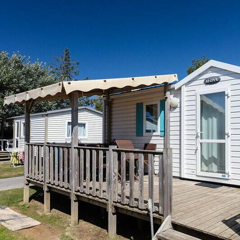 Bungalow 6 personen - Mobile-home | Comfort | 2 Slaapkamers | 4/6 Pers. | Verhoogd terras | Airconditioning.