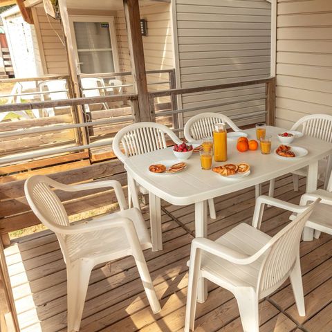 Bungalow 6 personen - Mobile-home | Comfort | 3 Slaapkamers | 6 Pers. | Single terras | Air-con.