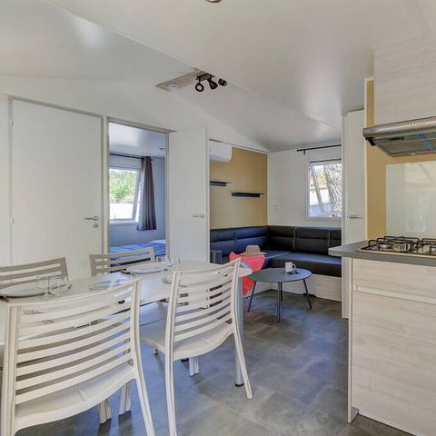 Bungalow 4 personen - Mobile-home | Comfort | 2 Slaapkamers | 4 Pers. | Verhoogd terras | Airconditioning.