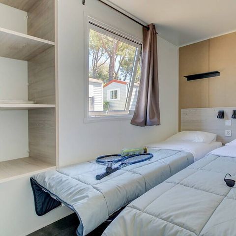 Bungalow 4 personen - Mobile-home | Comfort | 2 Slaapkamers | 4 Pers. | Verhoogd terras | Airconditioning.
