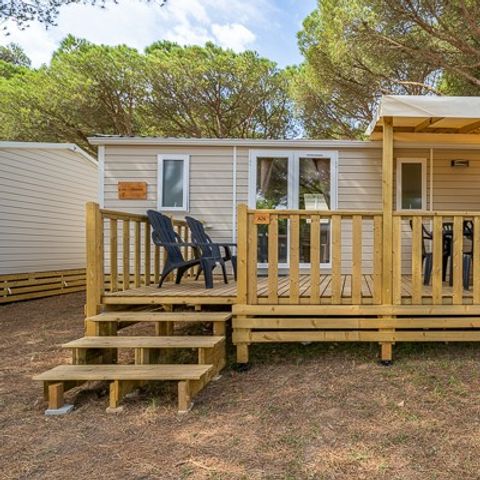 Stacaravan 6 personen - Mobile-home | Comfort XL | 3 slaapkamers | 6 pers. | Verhoogd terras | Airconditioning