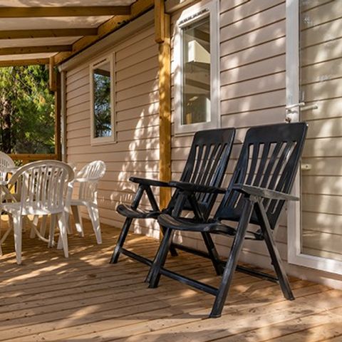 Stacaravan 6 personen - Mobile-home | Comfort XL | 3 slaapkamers | 6 pers. | Verhoogd terras | Airconditioning