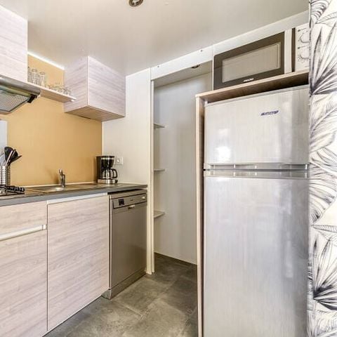 Stacaravan 6 personen - Premium | 3 slaapkamers | 6 pers | Lounge terras | 1 badkamer | Airconditioning