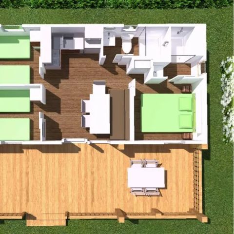 Stacaravan 6 personen - Stacaravan Tosca deluxe s
