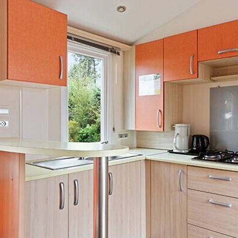 Stacaravan 6 personen - Klassiek | 2 Slaapkamers | 6 Pers | Verhoogd terras | 1 Badkamer | Airconditioning