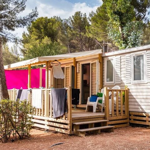Stacaravan 6 personen - Mobile-home | Comfort | 3 Slaapkamers | 6 Pers. | Terras Lounge | Klimaat.