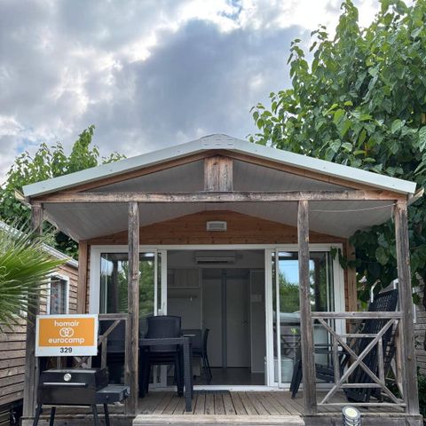 Stacaravan 4 personen - Premium | 2 slaapkamers | 4 pers. | Single terras| Airconditioning