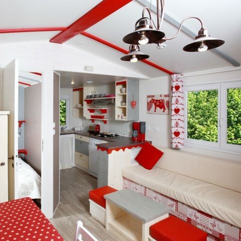 Stacaravan 5 personen - Cabane du Jura 35 m² - airconditioning 5 personen