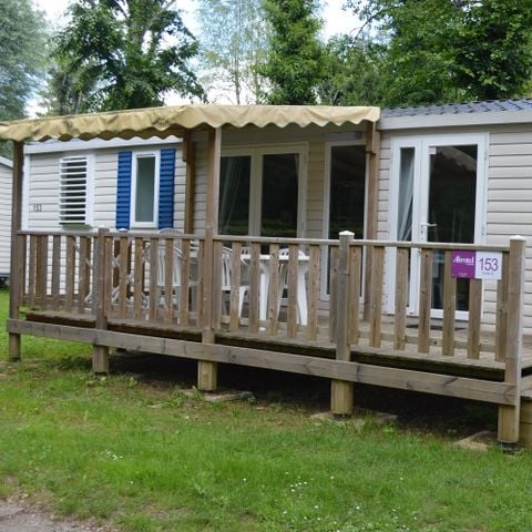 Stacaravan 7 personen - Familie XL 40 m² - airconditioning 6/7 pers