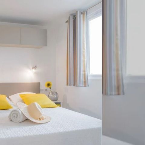 Stacaravan 7 personen - Familie XL 40 m² - airconditioning 6/7 pers