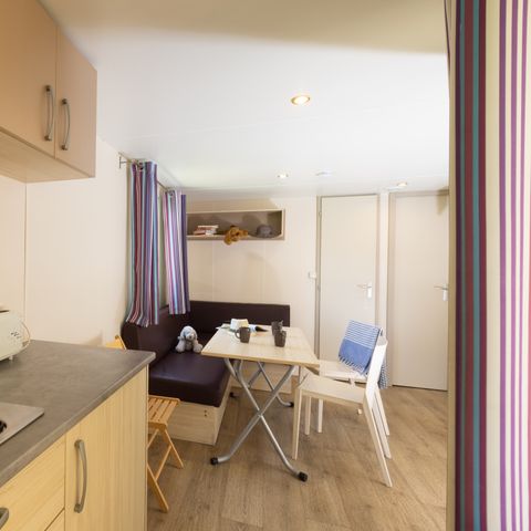 Stacaravan 6 personen - Soléo 30m² - airconditioning 5/6 pers