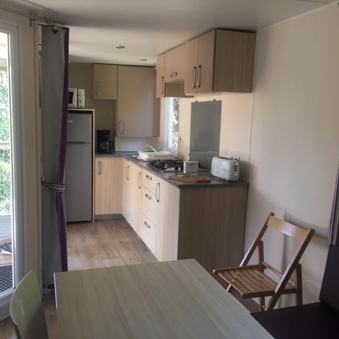 Stacaravan 6 personen - Soléo 30m² - airconditioning 5/6 pers