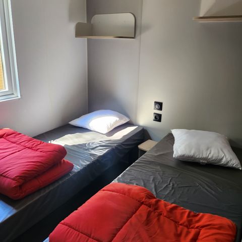 Stacaravan 5 personen - Cottage CLIM 28m² met airconditioning 4/5 pers