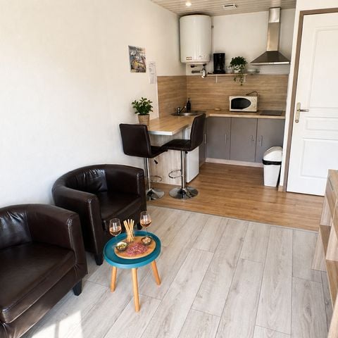 Chalet 2 personen - 1 sl.k. - Overdekt terras - 25 m2