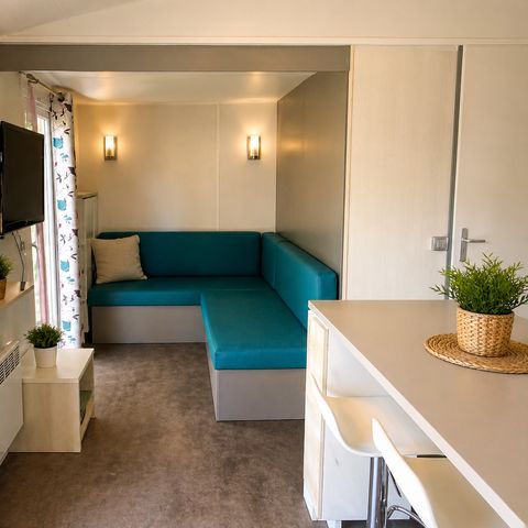 Stacaravan 4 personen - Premium 2 slaapkamers - Overdekt terras - 30 m2