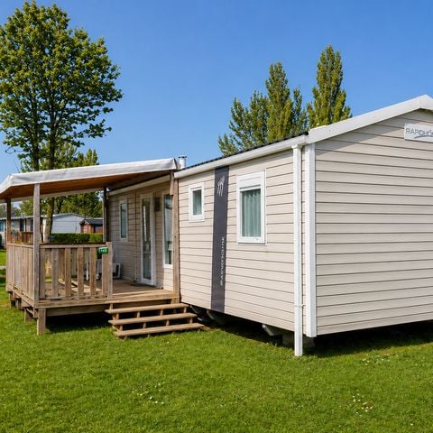 Stacaravan 6 personen - Premium 3 slaapkamers - Overdekt terras - 35 m2