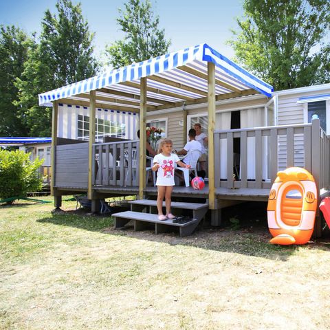 Stacaravan 6 personen - Cottage Rubis **** 6P. met TV - 3 slaapkamers - 2 badkamers