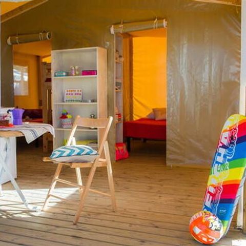 Tent 5 personen - Eco Lodge Tent | 2 Slaapkamers | 4/5 Personen | Enkel Terras | Geen Badkamer