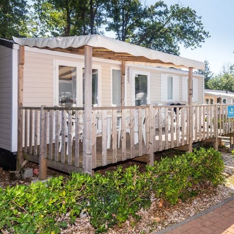Stacaravan 6 personen - Mobile-home | Comfort | 3 Slaapkamers | 6 Pers. | Verhoogd terras | Airconditioning