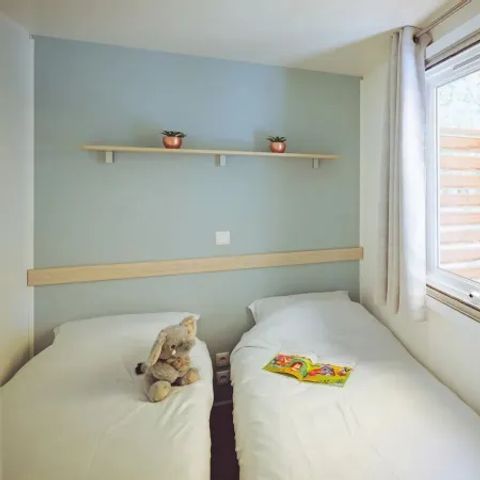 Stacaravan 6 personen - Premium 3 slaapkamers 2 badkamers Lounge