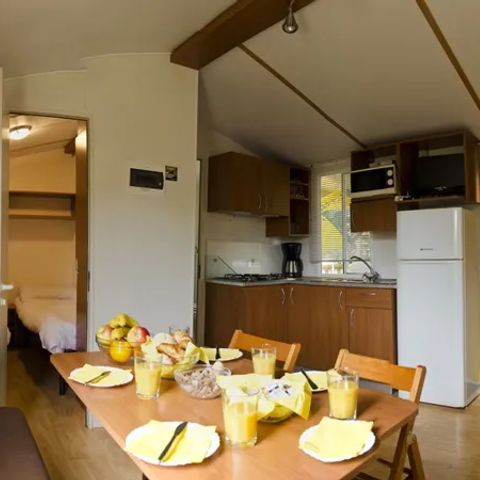 Stacaravan 7 personen - Comfort 3 slaapkamer Lounge met vaatwasser