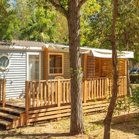 Stacaravan 4 personen - Comfort | 2 Slaapkamers | 4 Pers | Verhoogd terras | Airconditioning
