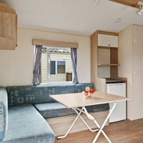 Stacaravan 6 personen - Classic | 2 slaapkamers | 4/6 pers. | Terras, verhoogd, niet overdekt | Airconditioning