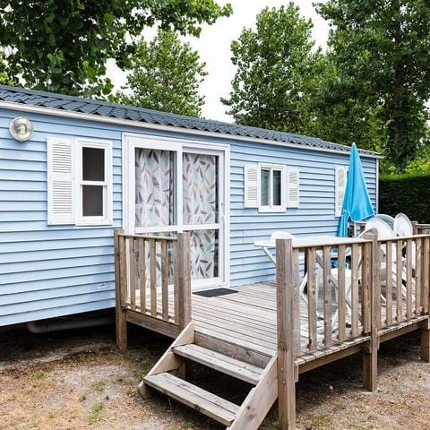 Stacaravan 6 personen - Classic | 2 slaapkamers | 4/6 pers. | Terras, verhoogd, niet overdekt | Airconditioning