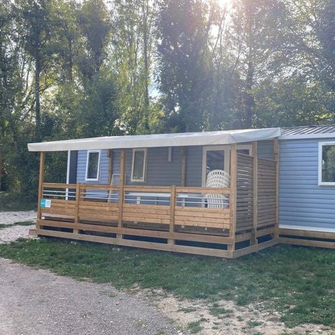 Stacaravan 7 personen - FAMILIE XL AIRCONDITIONING + MASTER SUITE