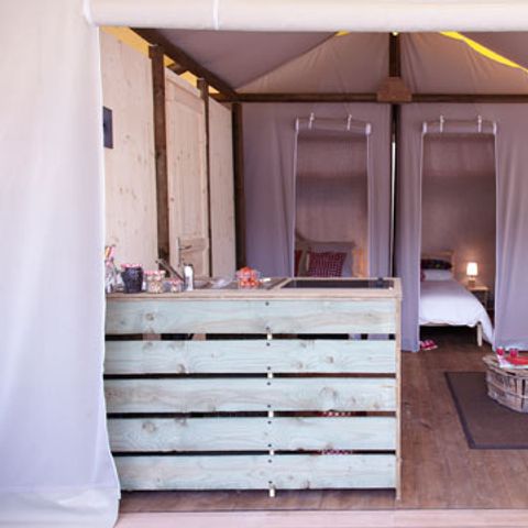 Bungalow 4 personen - LODGE op palen 32 m²