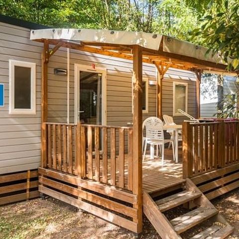 Stacaravan 6 personen - Mobile-home | Comfort | 3 Slaapkamers | 6 Pers. | Verhoogd terras | Airconditioning