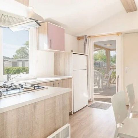 Stacaravan 6 personen - Mobile-home | Comfort | 3 Slaapkamers | 6 Pers. | Verhoogd terras | Airconditioning