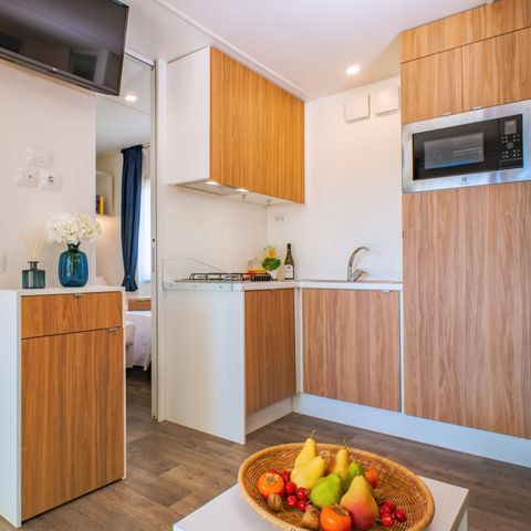 Stacaravan 6 personen - Lodge Superieur Gezin
