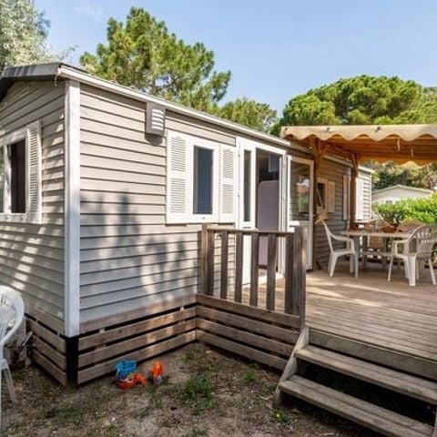 Stacaravan 4 personen - Stacaravan | Classic | 2 Slaapkamers | 4 Pers. |* Verhoogd terras *| 1 Badkamer | Air-con.