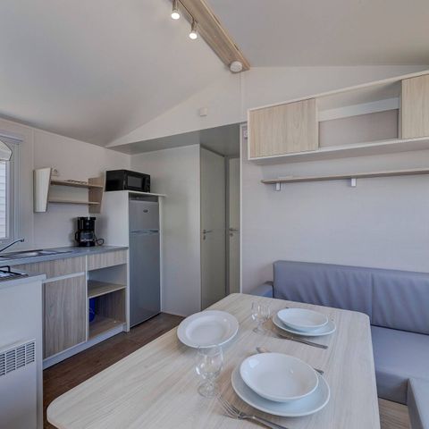 Stacaravan 6 personen - Stacaravan | Comfort | 2 Slaapkamers | 4/6 Pers. | Single terras