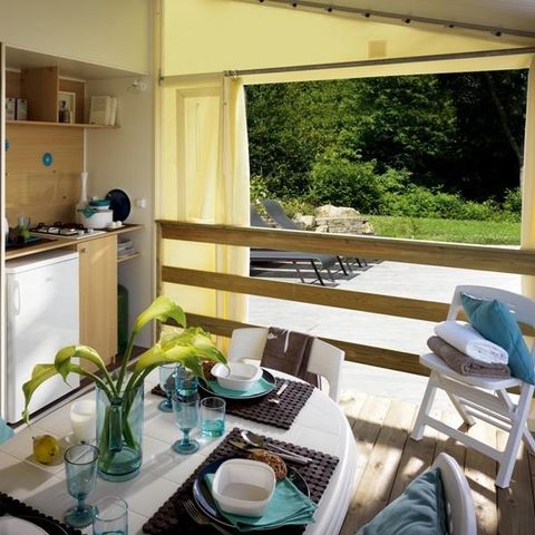 Stacaravan 4 personen - Tit'home Toilé, zonder sanitair