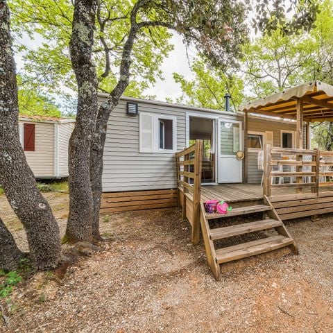 Stacaravan 4 personen - Mobile-home | Comfort | 2 Slaapkamers | 4 Pers. | Verhoogd terras | Airconditioning.