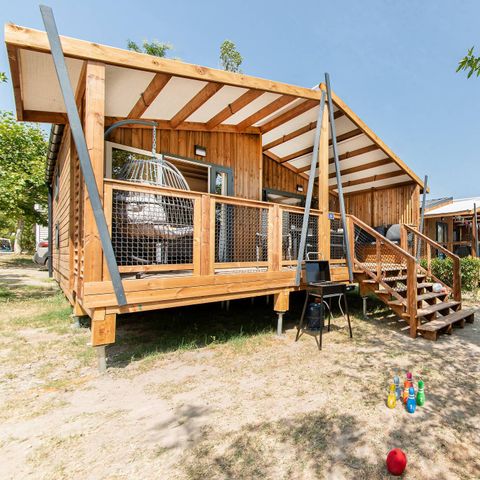 Stacaravan 6 personen - Chalet | Ultimate Plus | 3 slaapkamers | 6 pers | Airconditioning | TV