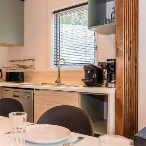 Stacaravan 6 personen - Chalet | Ultimate Plus | 3 slaapkamers | 6 pers | Airconditioning | TV
