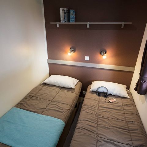 Stacaravan 6 personen - Mobile-home | Premium | 3 slaapkamers | 6 pers. | Verhoogd terras | Air-con.