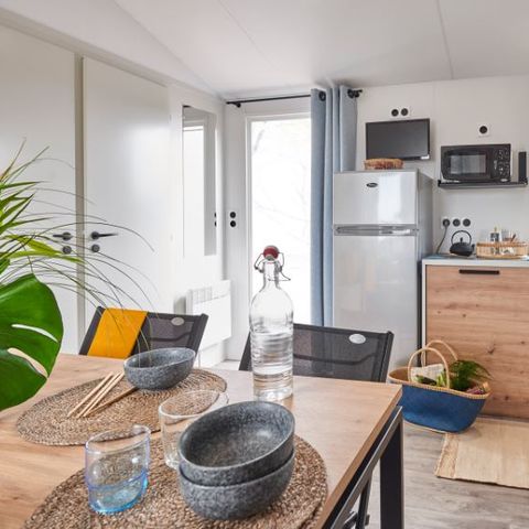 Stacaravan 6 personen - Cottage 3 slaapkamers (Airconditioning, TV, Afwasmachine)