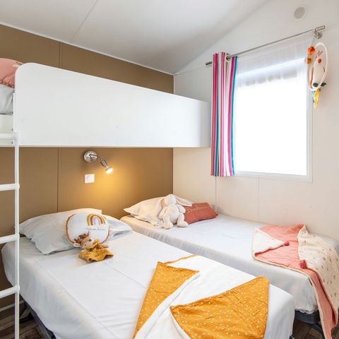 Stacaravan 5 personen - COTTAGE - 2 Slaapkamers - TV