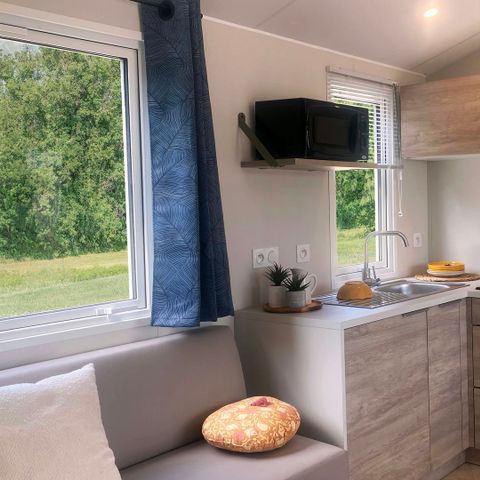 Stacaravan 8 personen - 8p - Cottage Tribu CONFORT met airconditioning