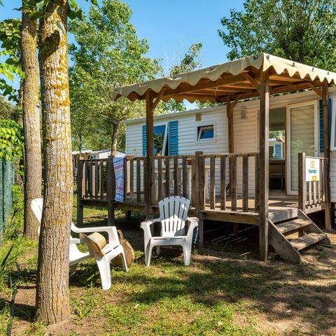 Stacaravan 6 personen - Stacaravan | Klassiek | 3 Slaapkamers | 6 Pers. | Verhoogd terras