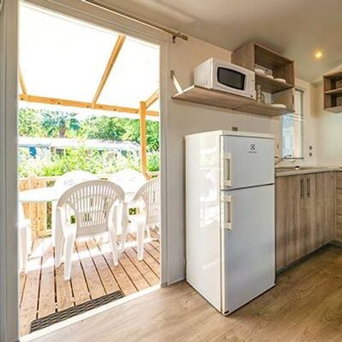 Stacaravan 6 personen - Stacaravan | Klassiek | 3 Slaapkamers | 6 Pers. | Verhoogd terras