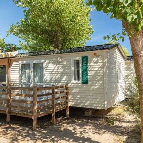 Stacaravan 6 personen - Mobile-home | Comfort | 3 Slaapkamers | 6 Pers. | Verhoogd terras | Airconditioning
