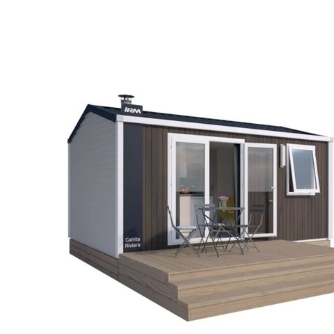 Stacaravan 2 personen - Cahita Standaard 17.8m² (1 slaapkamer) + TV + Terras