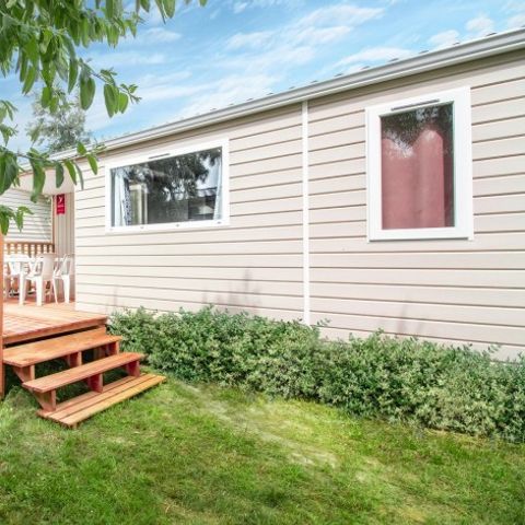 Stacaravan 6 personen - Stacaravan Homair Vacances op camping St Aygulf-Plage Comfort | 3 slaapkamers | 6 pers | Single terras | Airconditioning