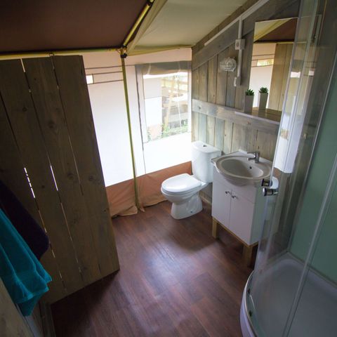 Safaritent 5 personen - Safaritent + sanitair + airco (5P)