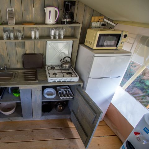 Safaritent 5 personen - Sanitair - Airco - 5P